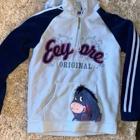 DISNEY Eeyore fleece hoodie - Picture 1 of 4